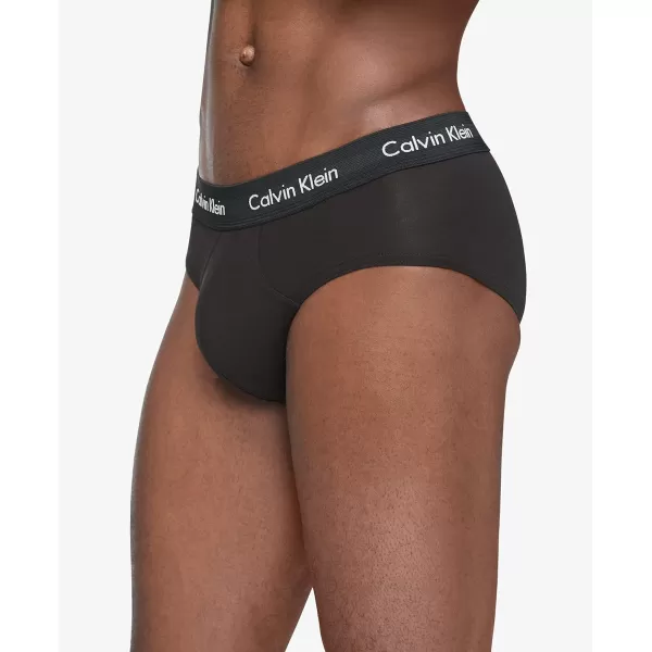 Calvin Klein Mens Cotton Stretch 5Pack Hip Brief5 Black