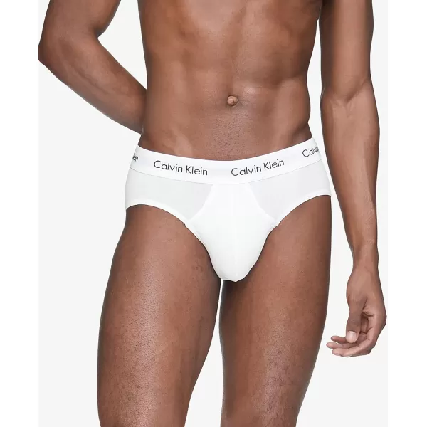 Calvin Klein Mens Cotton Stretch 5Pack Hip Brief5 White