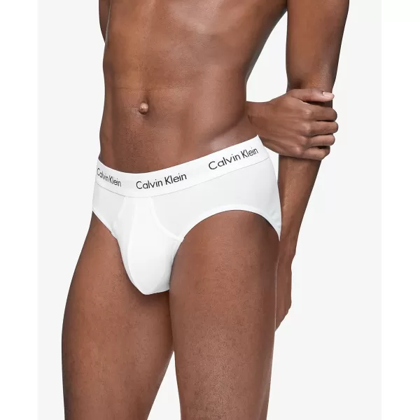 Calvin Klein Mens Cotton Stretch 5Pack Hip Brief5 White