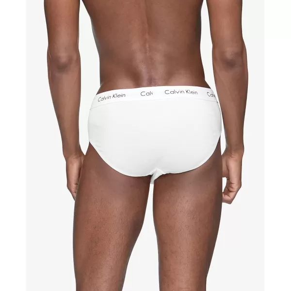 Calvin Klein Mens Cotton Stretch 5Pack Hip Brief5 White