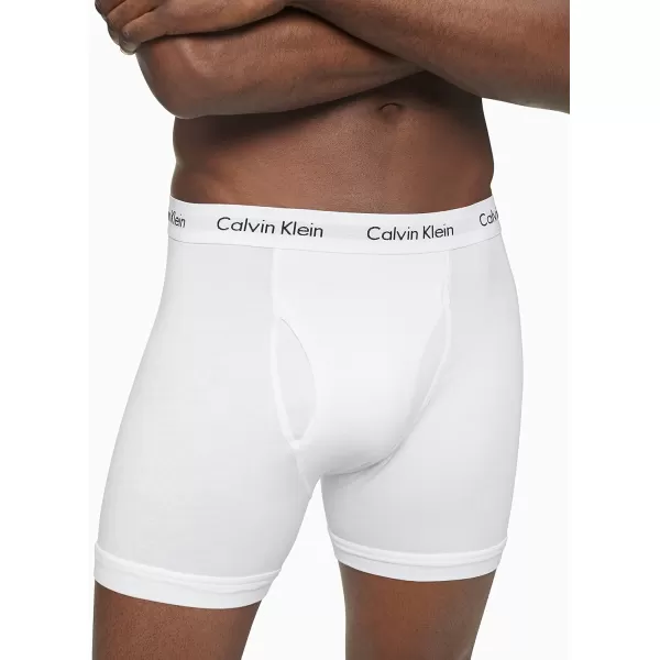 Calvin Klein Mens Cotton Stretch 7Pack Boxer Brief7 White