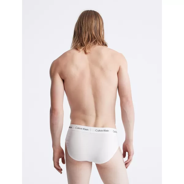 Calvin Klein Mens Cotton Stretch 7Pack Hip Brief7 White