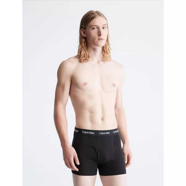 Calvin Klein Mens Cotton Stretch 7Pack Trunk7 Black