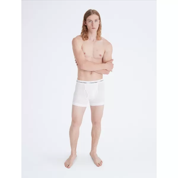 Calvin Klein Mens Cotton Stretch 7Pack Trunk7 White