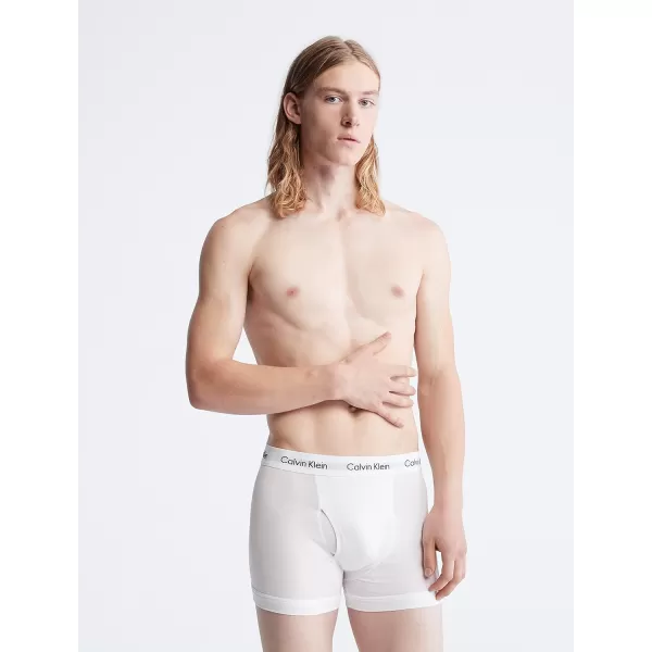Calvin Klein Mens Cotton Stretch 7Pack Trunk7 White