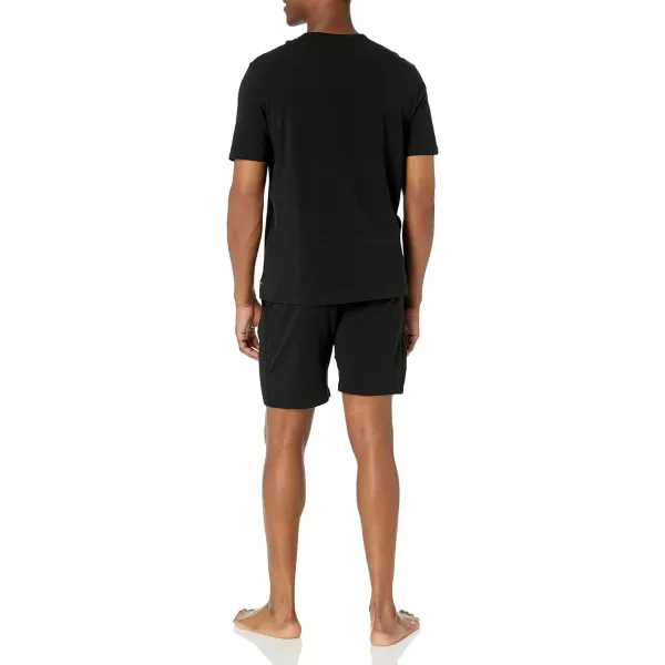 Calvin Klein Mens Cotton Stretch Lounge Sleep Short SetBlack