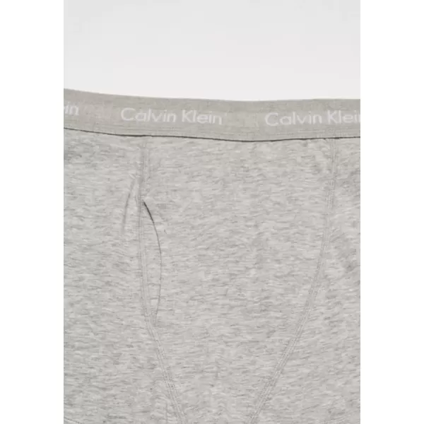 Calvin Klein Mens Cotton Stretch Low Rise Trunks2 Black 2 White 1 Grey Heather