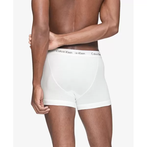 Calvin Klein Mens Cotton Stretch Low Rise Trunks5 White