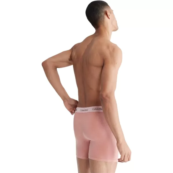 Calvin Klein Mens Cotton Stretch Mineral Dye Boxer BriefEco Rust