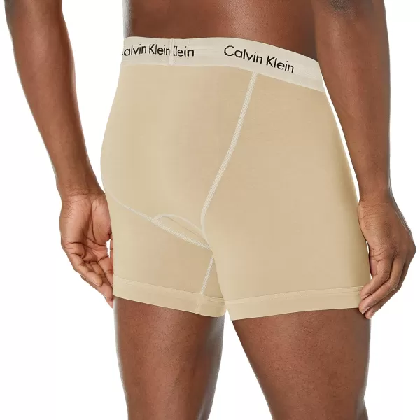 Calvin Klein Mens Cotton Stretch Mineral Dye Boxer BriefShell