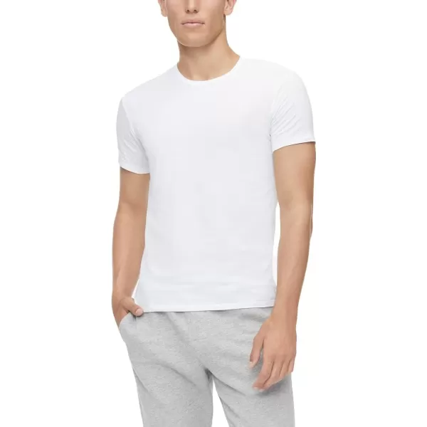 Calvin Klein Mens Cotton Stretch Undershirt Packs3 White  Crewneck