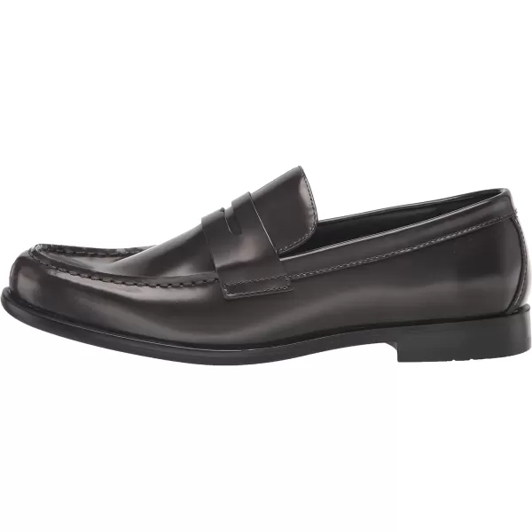 Calvin Klein Mens Crispo LoaferDark Grey Leather 021