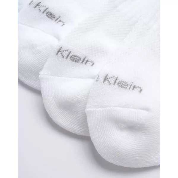 Calvin Klein Mens Cushioned Quarter Socks 6 PackAll White