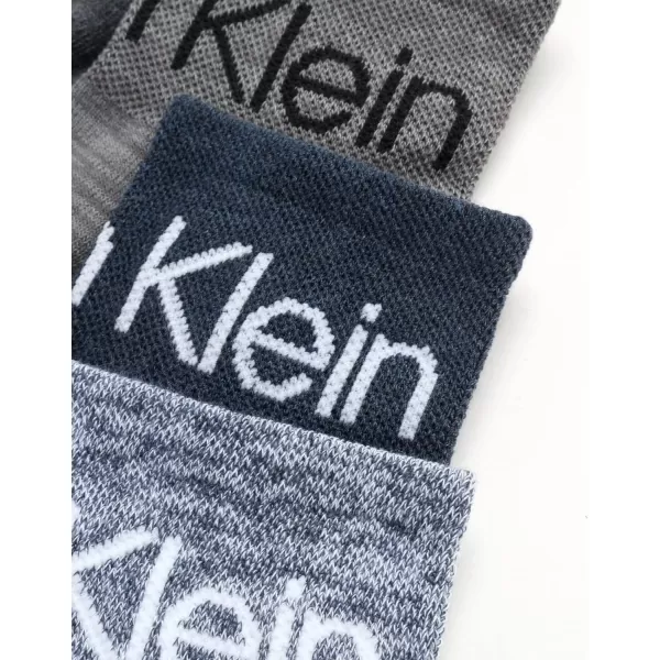 Calvin Klein Mens Cushioned Quarter Socks 6 PackAssorted