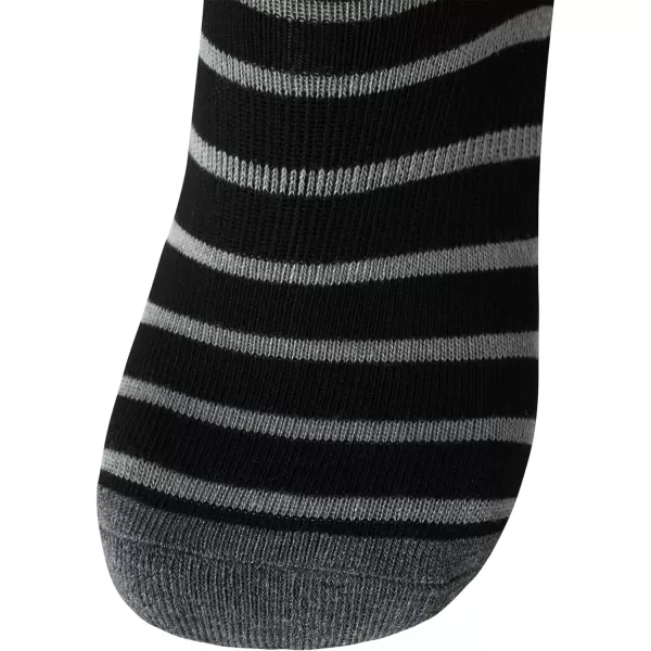 Calvin Klein Mens Cushioned Quarter Socks 6 PackBlack Pattern