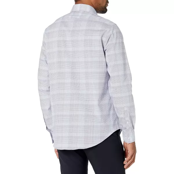 Calvin Klein Mens Dress Shirt Non Iron Stretch Slim Fit CheckViolet Multi