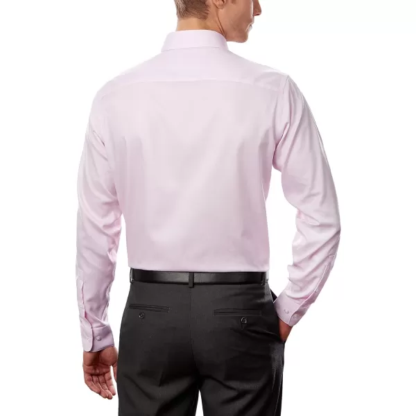 Calvin Klein Mens Dress Shirt Regular Fit Non Iron Stretch SolidPink