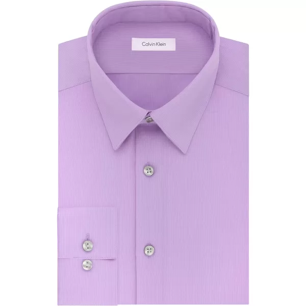 Calvin Klein Mens Dress Shirt Slim Fit Non Iron SolidPurple