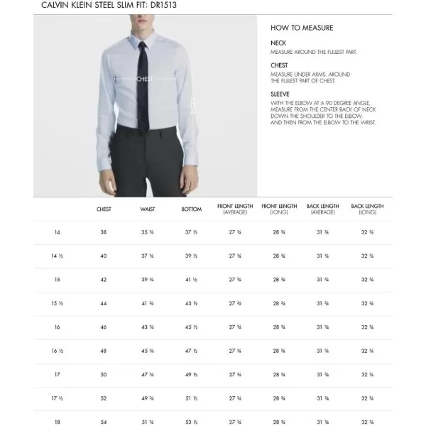 Calvin Klein Mens Dress Shirt Slim Fit Noniron HerringboneSmokey Blue