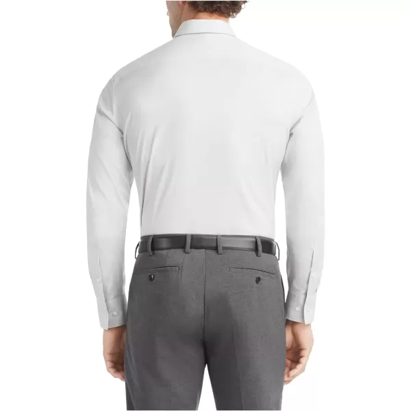 Calvin Klein Mens Dress Shirt Slim Fit Refined Cotton StretchGrey