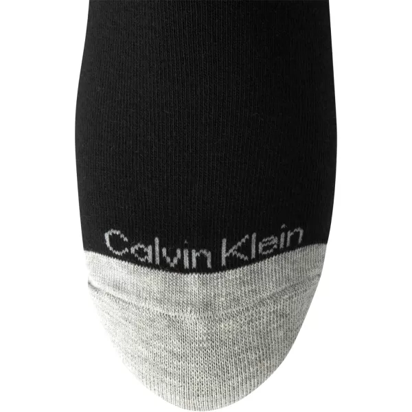 Calvin Klein Mens Dress Socks  Cotton Blend Crew Socks Patterns and Solids 4 PackBlack Assorted