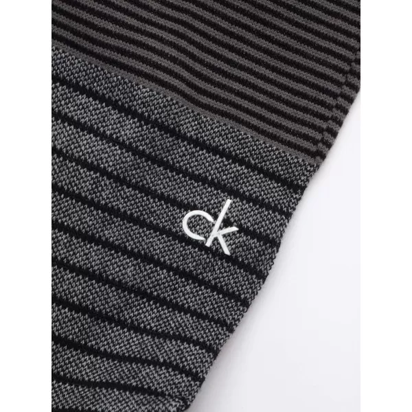 Calvin Klein Mens Dress Socks  Fine Egyptian Cotton Blend Dress Socks 2 PairBlack Pattern