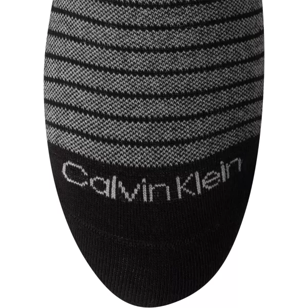 Calvin Klein Mens Dress Socks  Fine Egyptian Cotton Blend Dress Socks 2 PairBlack Pattern