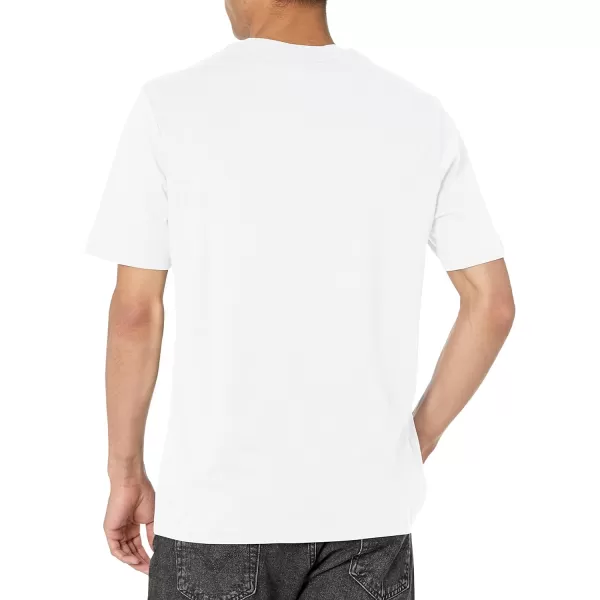 Calvin Klein Mens Dusted Gradient Box Logo Crewneck TShirtBrilliant White