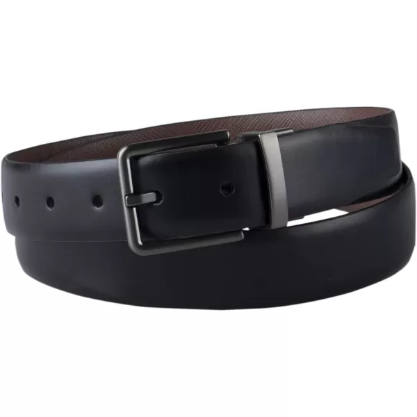 Calvin Klein Mens Everyday Versatile TwoInOne Reversible BeltBlackBrown