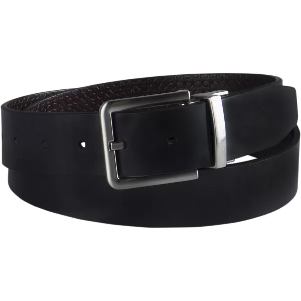 Calvin Klein Mens Everyday Versatile TwoInOne Reversible BeltBrownBlack