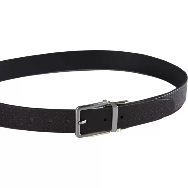 Calvin Klein Mens Everyday Versatile TwoInOne Reversible BeltBrownBlack