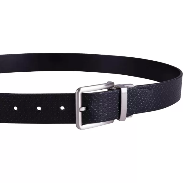 Calvin Klein Mens Everyday Versatile TwoInOne Reversible BeltDark BlackDark Black
