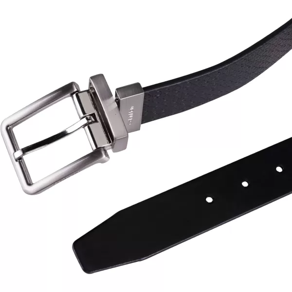 Calvin Klein Mens Everyday Versatile TwoInOne Reversible BeltDark BlackDark Black