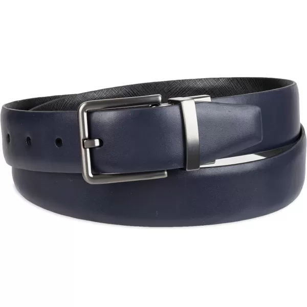 Calvin Klein Mens Everyday Versatile TwoInOne Reversible BeltNavyBlack