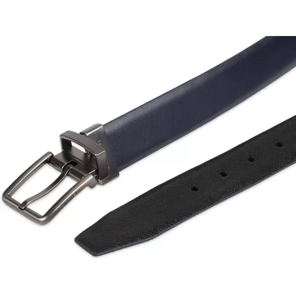 Calvin Klein Mens Everyday Versatile TwoInOne Reversible BeltNavyBlack