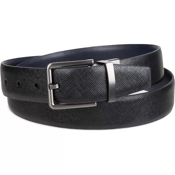 Calvin Klein Mens Everyday Versatile TwoInOne Reversible BeltNavyBlack