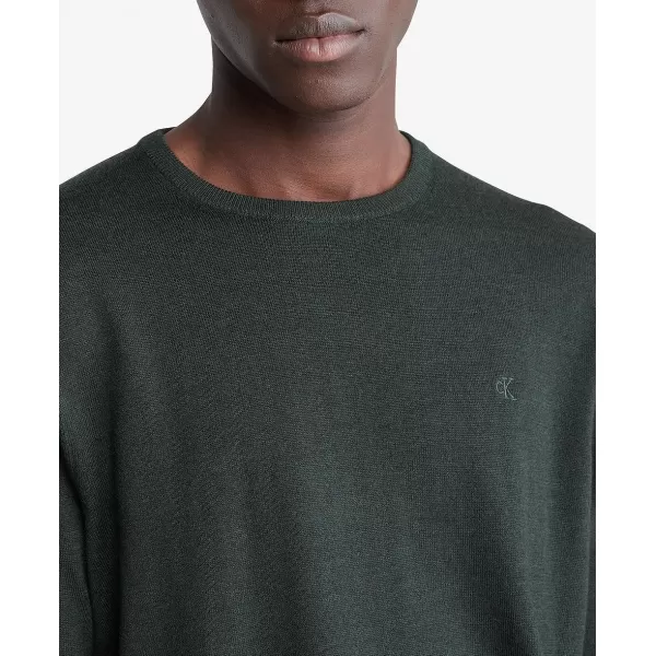 Calvin Klein Mens Extra Fine Merino Wool SweaterPine Heather