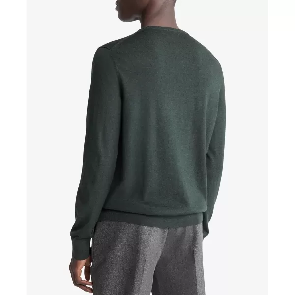 Calvin Klein Mens Extra Fine Merino Wool SweaterPine Heather