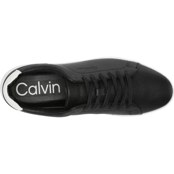 Calvin Klein Mens Falconi SneakerBlack Leather 001