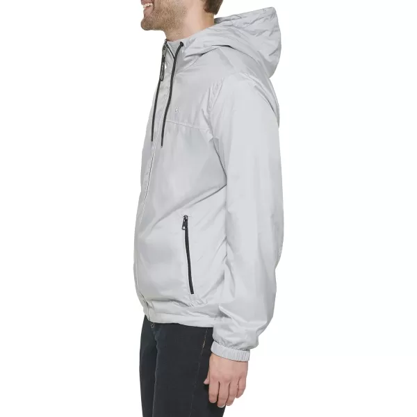 Calvin Klein Mens Hooded WindbreakerGrey