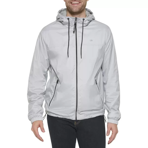 Calvin Klein Mens Hooded WindbreakerGrey