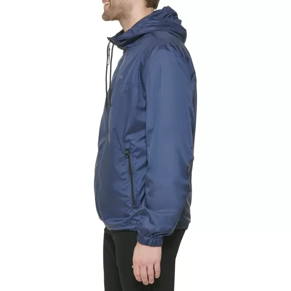 Calvin Klein Mens Hooded WindbreakerNavy