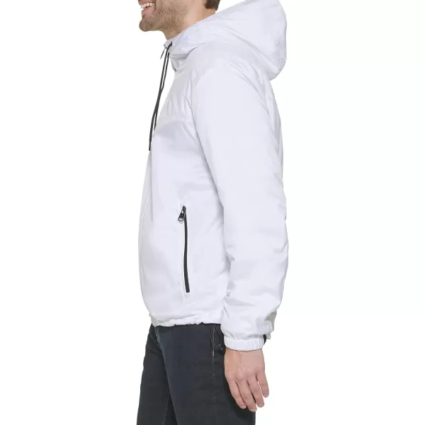 Calvin Klein Mens Hooded WindbreakerWhite