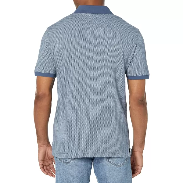 Calvin Klein Mens Jacquard Refined PoloCrayon Blue