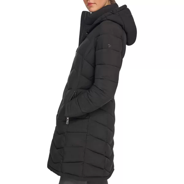 Calvin Klein Mens Long BibFront LightWeight JacketBlack