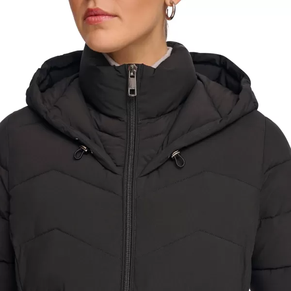 Calvin Klein Mens Long BibFront LightWeight JacketBlack