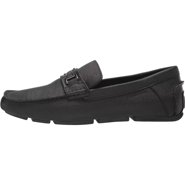 Calvin Klein Mens Magnus SlipOn LoaferBlack Weave Emboss 001