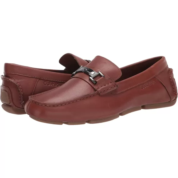 Calvin Klein Mens Magnus SlipOn LoaferCognac Leather 210