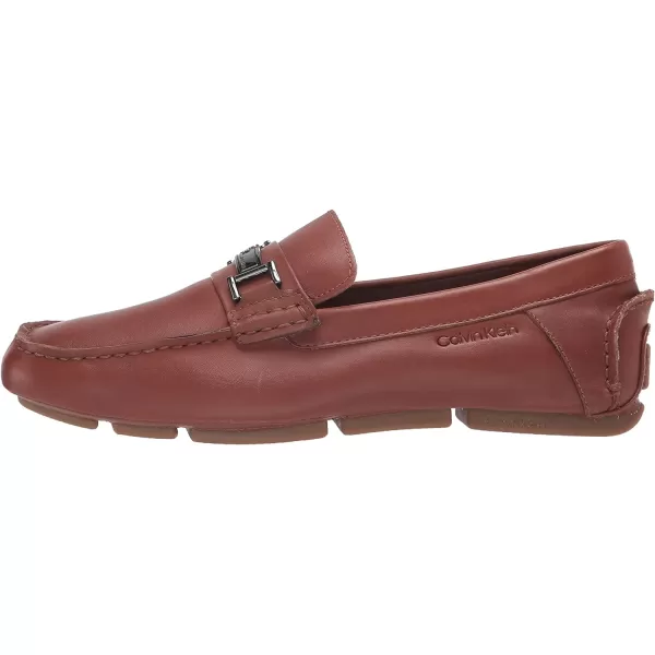 Calvin Klein Mens Magnus SlipOn LoaferCognac Leather 210