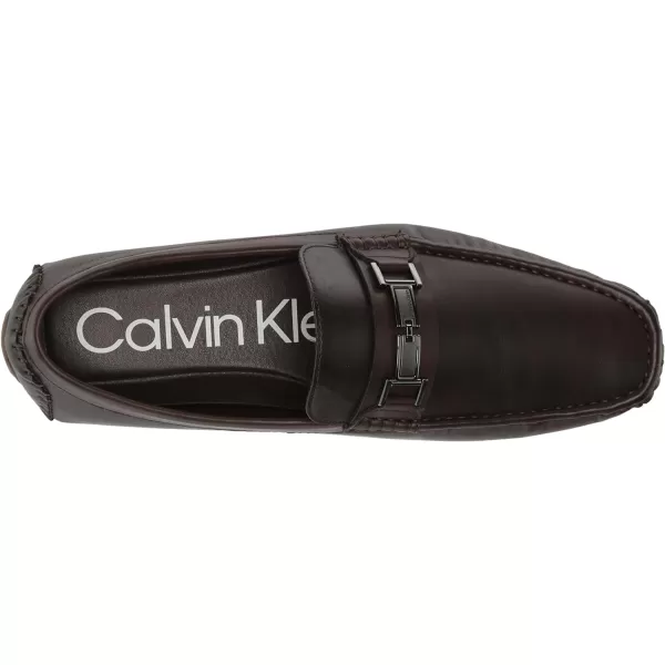 Calvin Klein Mens Magnus SlipOn LoaferDark Brown 200